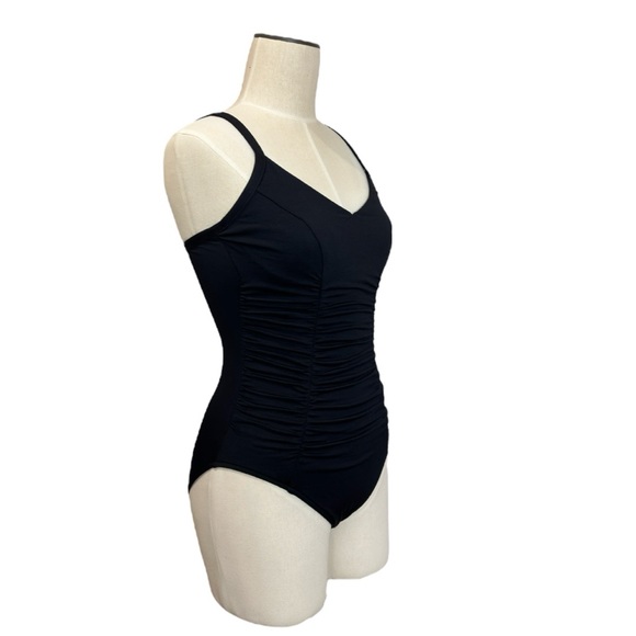 Seafolly Black DD One-Piece Swimsuit with Ruching - Picture 10 of 16